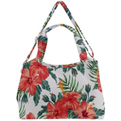 Red Flowers Double Compartment Shoulder Bag by goljakoff