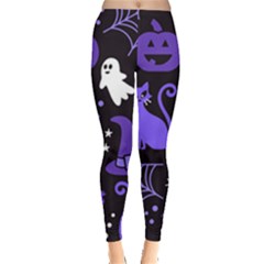 Halloween Party Seamless Repeat Pattern  Leggings  by KentuckyClothing