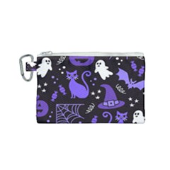 Halloween Party Seamless Repeat Pattern  Canvas Cosmetic Bag (small) by KentuckyClothing