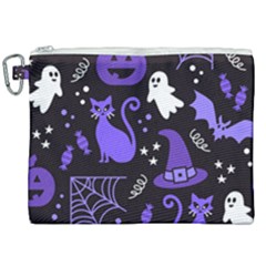 Halloween Party Seamless Repeat Pattern  Canvas Cosmetic Bag (xxl) by KentuckyClothing