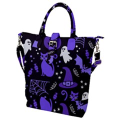 Halloween Party Seamless Repeat Pattern  Buckle Top Tote Bag