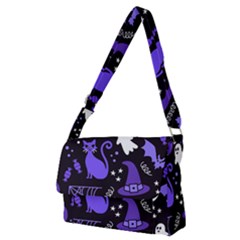 Halloween Party Seamless Repeat Pattern  Full Print Messenger Bag (m) by KentuckyClothing