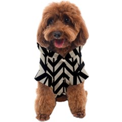 Chevrons Beige/noir Dog Coat by kcreatif