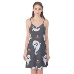 Halloween Ghost Trick Or Treat Seamless Repeat Pattern Camis Nightgown