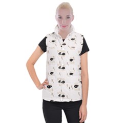 Halloween Mummies Seamless Repeat Pattern Women s Button Up Vest by KentuckyClothing