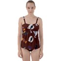 Halloween Seamless Repeat Pattern Twist Front Tankini Set View1