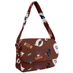 Halloween Seamless Repeat Pattern Courier Bag by KentuckyClothing