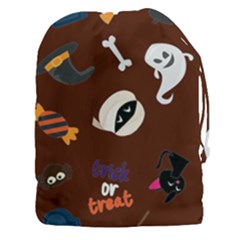 Halloween Seamless Repeat Pattern Drawstring Pouch (3xl) by KentuckyClothing