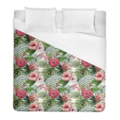 Monstera flowers pattern Duvet Cover (Full/ Double Size)