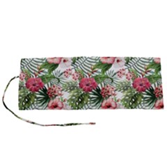 Monstera Flowers Pattern Roll Up Canvas Pencil Holder (s) by goljakoff