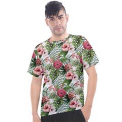 Monstera flowers pattern Men s Sport Top