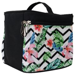 Zigzag Flowers Pattern Make Up Travel Bag (big) by goljakoff