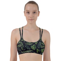 Green Leaves Line Them Up Sports Bra by goljakoff