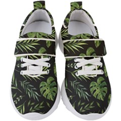 Green Leaves Kids  Velcro Strap Shoes by goljakoff