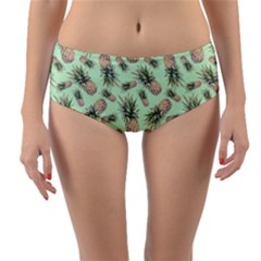 Pineapples Reversible Mid-waist Bikini Bottoms by goljakoff