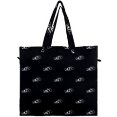 Formula One Black And White Graphic Pattern Canvas Travel Bag by dflcprintsclothing