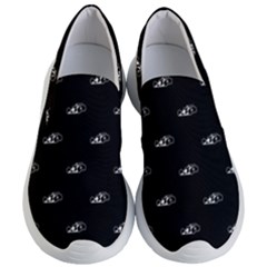 Formula One Black And White Graphic Pattern Women s Lightweight Slip Ons by dflcprintsclothing