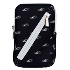 Formula One Black And White Graphic Pattern Belt Pouch Bag (small) by dflcprintsclothing