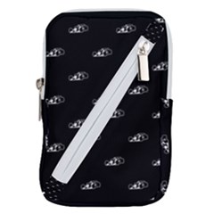 Formula One Black And White Graphic Pattern Belt Pouch Bag (large) by dflcprintsclothing