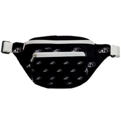 Formula One Black And White Graphic Pattern Fanny Pack by dflcprintsclothing