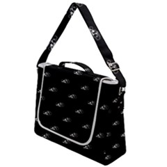 Formula One Black And White Graphic Pattern Box Up Messenger Bag by dflcprintsclothing