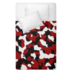 Camouflage Rouge/blanc Duvet Cover Double Side (single Size)