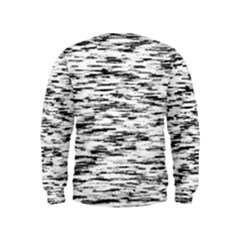 Texture Noir/gris Kids  Sweatshirt by kcreatif