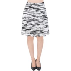 Texture Noir/gris Velvet High Waist Skirt by kcreatif