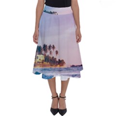 Seascape Perfect Length Midi Skirt by goljakoff