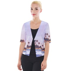 Seascape Cropped Button Cardigan by goljakoff