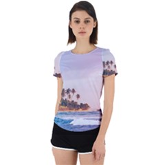 Seascape Back Cut Out Sport Tee by goljakoff