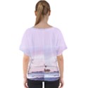 Seascape sunset V-Neck Dolman Drape Top View2