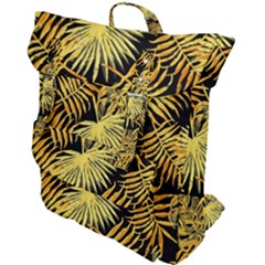 Gold Leaves Buckle Up Backpack by goljakoff