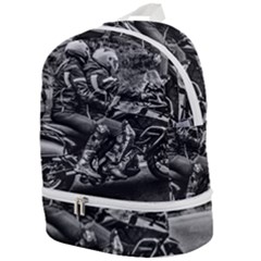 Motorcycle Riders At Highway Zip Bottom Backpack by dflcprintsclothing