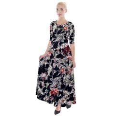 Like Lace Half Sleeves Maxi Dress by MRNStudios