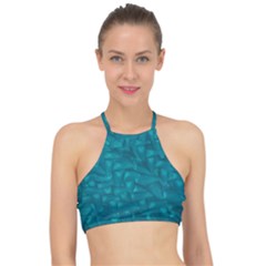 Aqua Folio Racer Front Bikini Top by GiancarloCesari