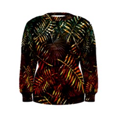 Tropical leaves Women s Sweatshirt