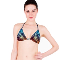 Tropic Leaves Bikini Top by goljakoff