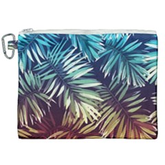 Tropic Leaves Canvas Cosmetic Bag (xxl) by goljakoff