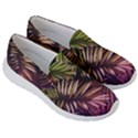 Purple leaves Women s Lightweight Slip Ons View3