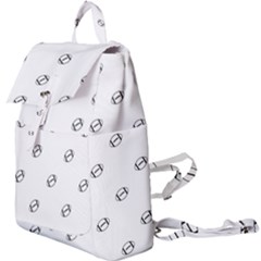 American Football Ball Motif Print Pattern Buckle Everyday Backpack