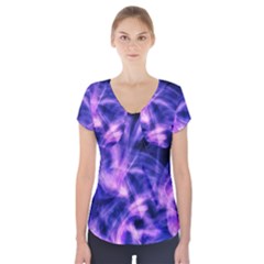 Plasma Hug Short Sleeve Front Detail Top by MRNStudios