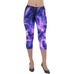 Plasma Hug Lightweight Velour Capri Leggings  by MRNStudios