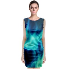 Glow Bomb  Sleeveless Velvet Midi Dress by MRNStudios