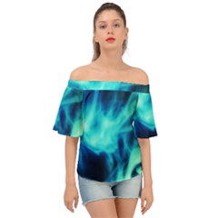 Glow Bomb  Off Shoulder Short Sleeve Top by MRNStudios