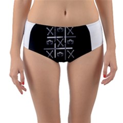 Tic Tac Monster Reversible Mid-waist Bikini Bottoms by TheFanSign