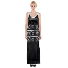 Tic Tac Monster Thigh Split Maxi Dress by TheFanSign