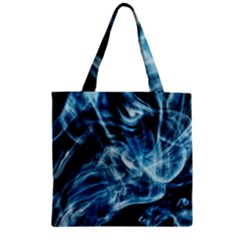 Cold Snap Zipper Grocery Tote Bag by MRNStudios