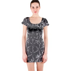 Lunar Eclipse Abstraction Short Sleeve Bodycon Dress by MRNStudios