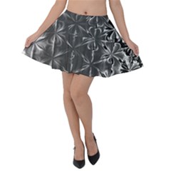 Lunar Eclipse Abstraction Velvet Skater Skirt by MRNStudios